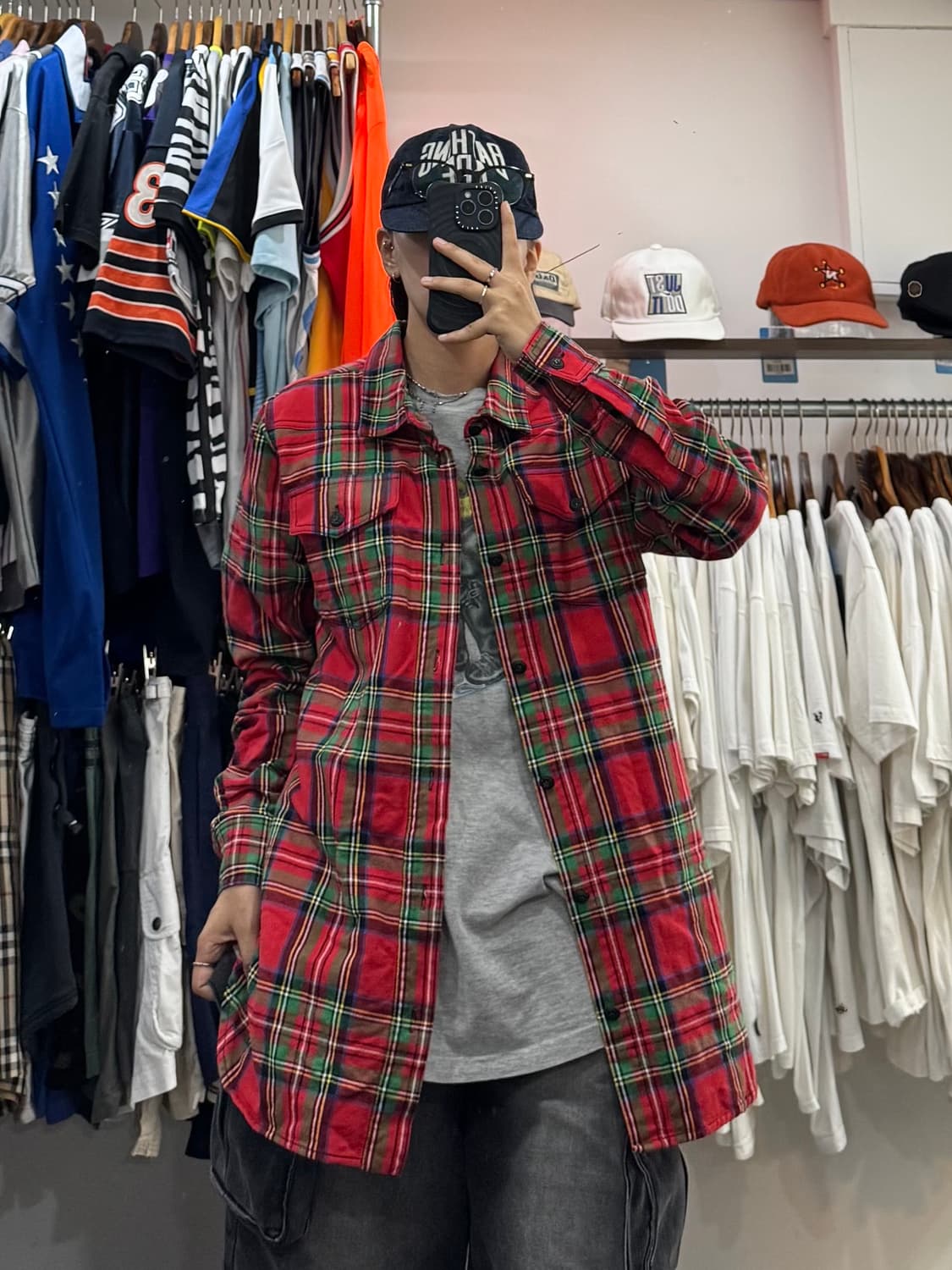 15FW 오프화이트 체크셔츠 상품이미지4