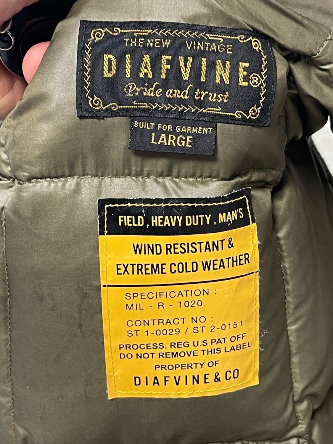 디아프바인 덕다운 퀼팅 베스트 L 상품이미지6