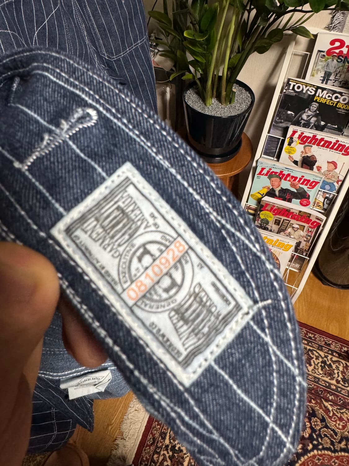 와바시 데님 셋업 복각 자켓 팬츠 상품이미지3