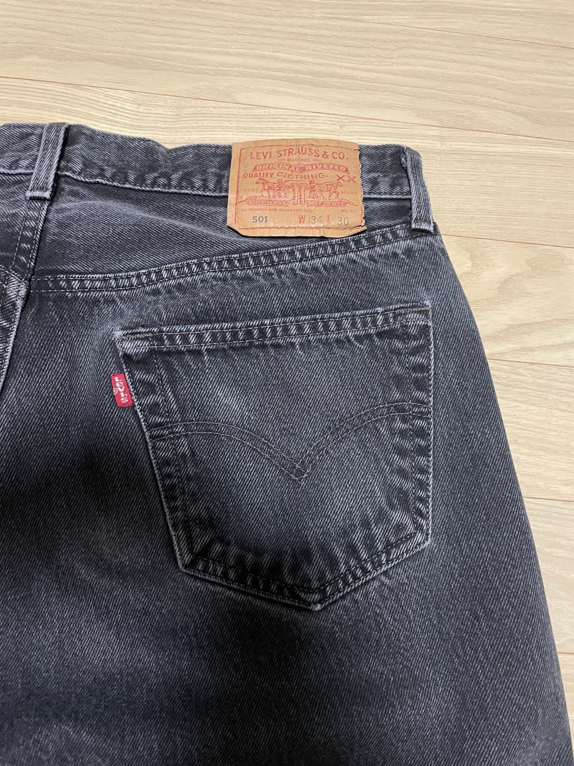 00s 빈티지 리바이스 501 블랙 팝니다 상품이미지5