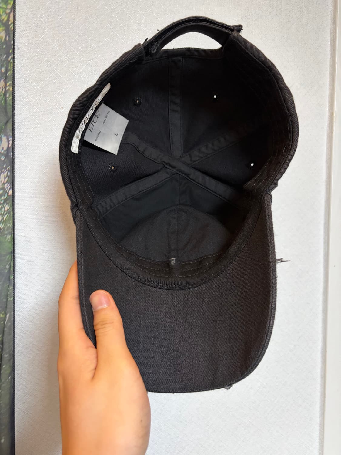 etce 레이어드 크로스 캡 블랙  상품이미지2