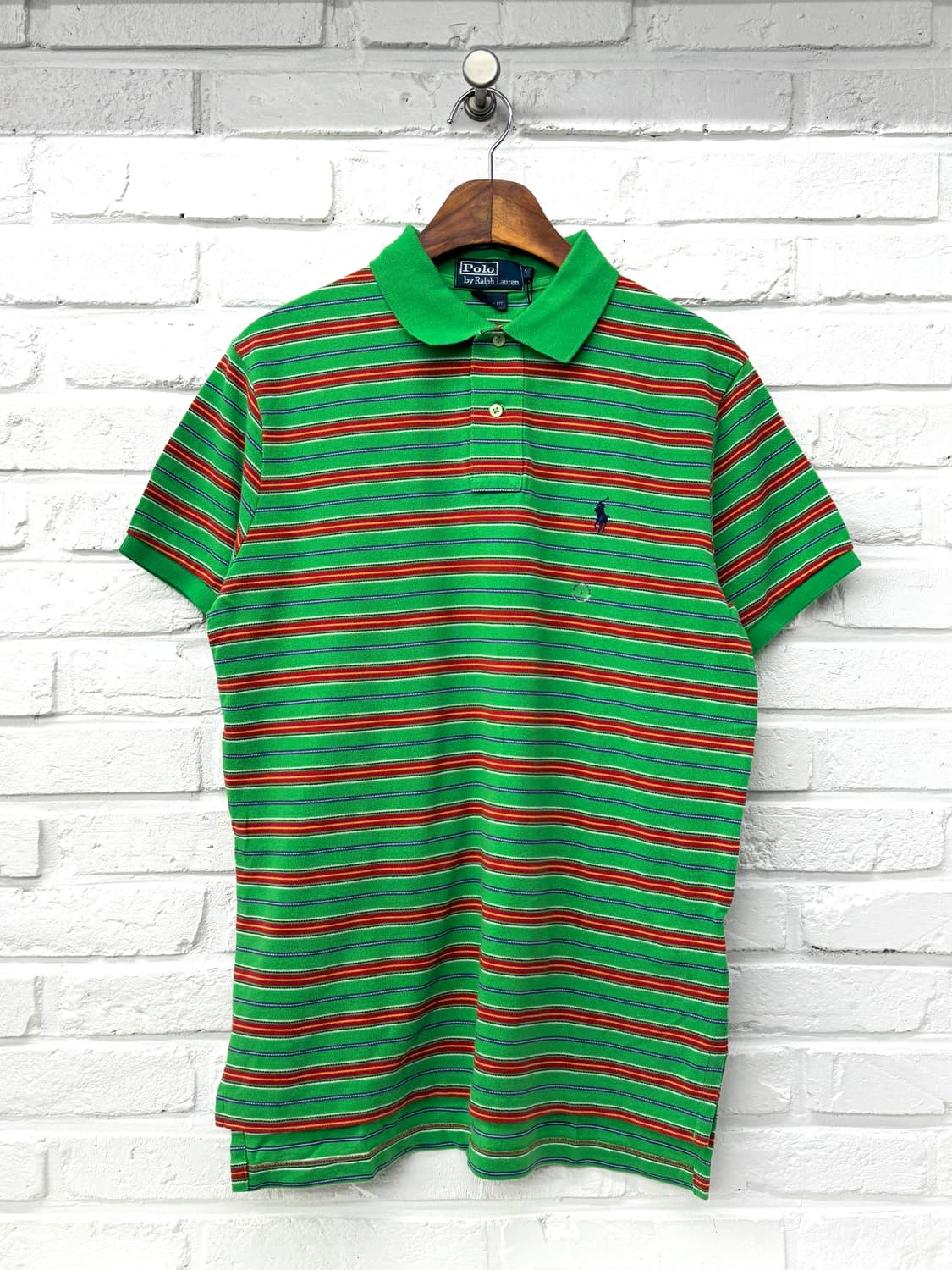 폴로 그린 레드 스트라이프 pk 반팔티 상품이미지3