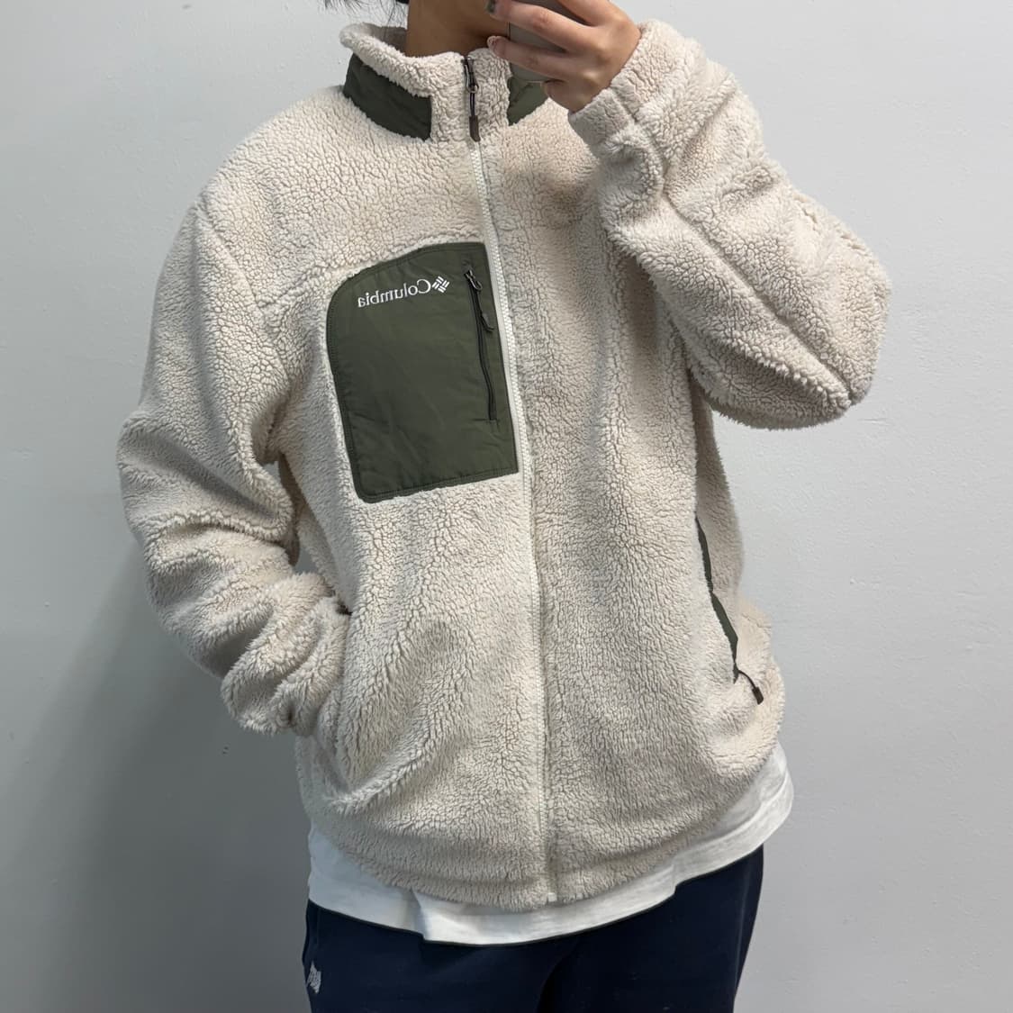 [XXL] 컬럼비아 플리스 아이보리 자켓 상품이미지2
