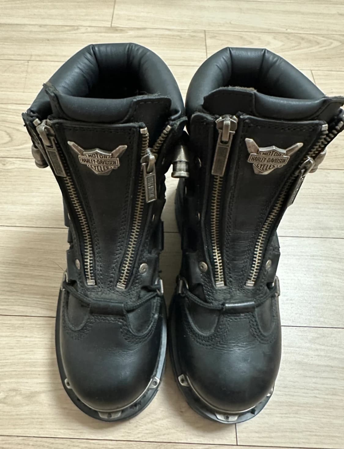 할리데이비슨 블랙 가죽 부츠 220 상품이미지2