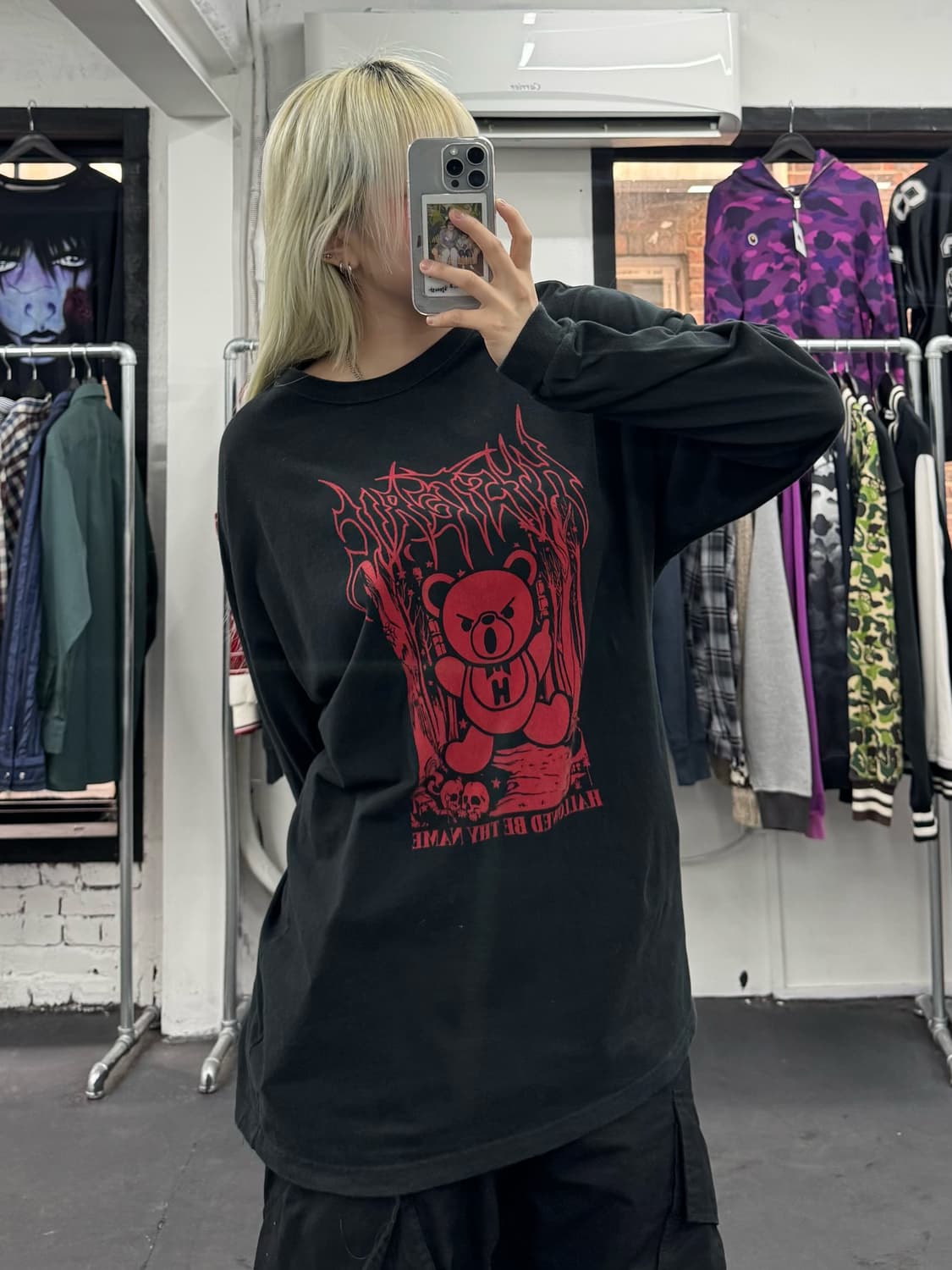 히스테릭 글래머 퍽베어 롱슬리브 상품이미지1