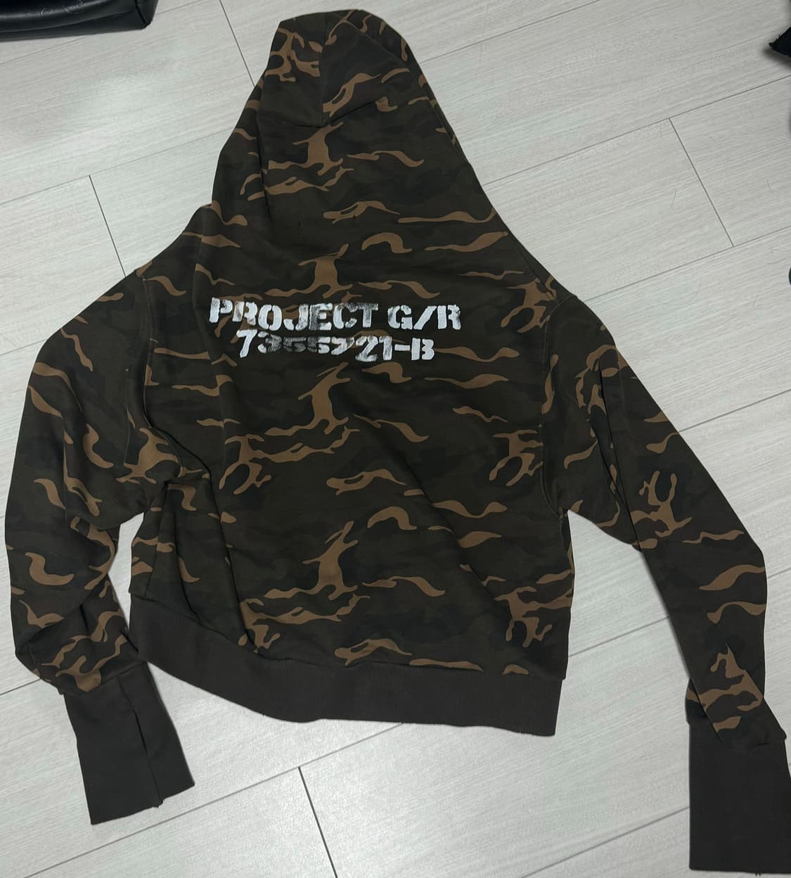 프로젝트 지알 후드집업 상품이미지2