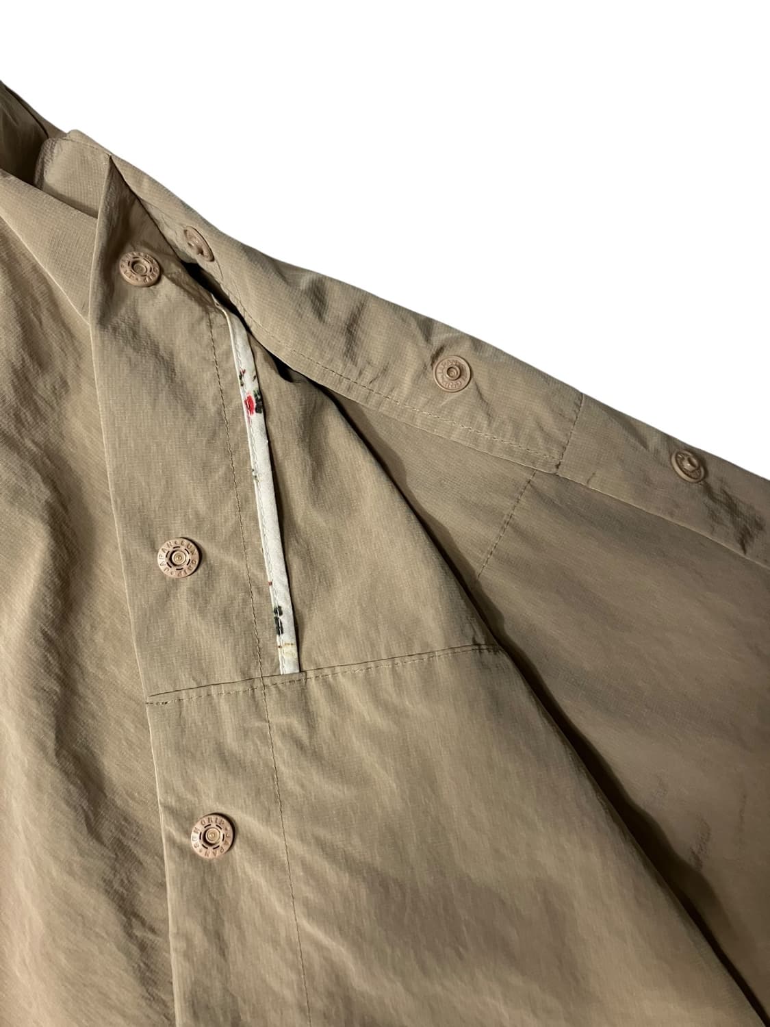 써스데이 아일랜드 야상 베이지 롱 자켓 바람막이 S 상품이미지8