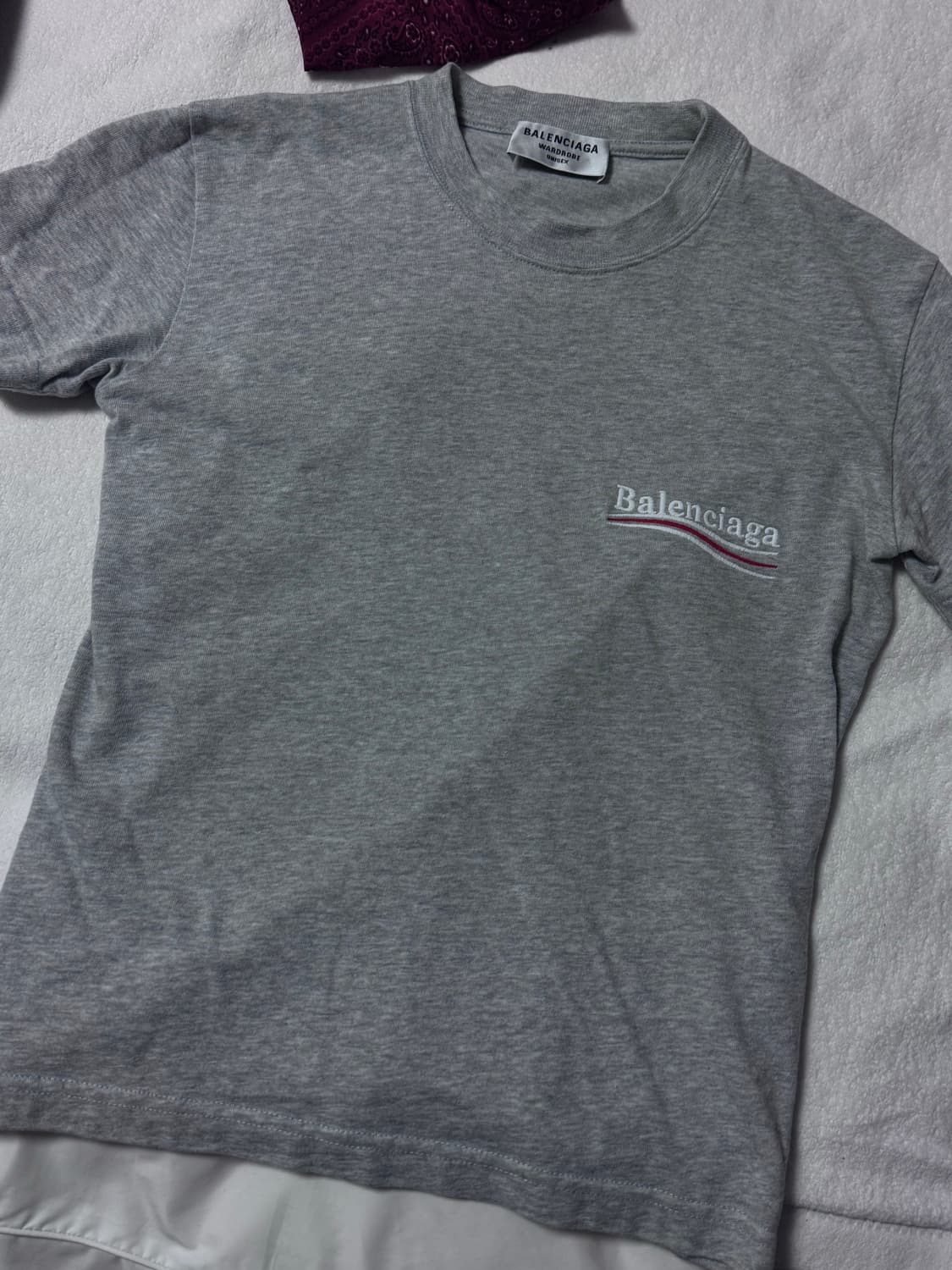 발렌시아가 그레이 반팔(백화점구매) 상품이미지3