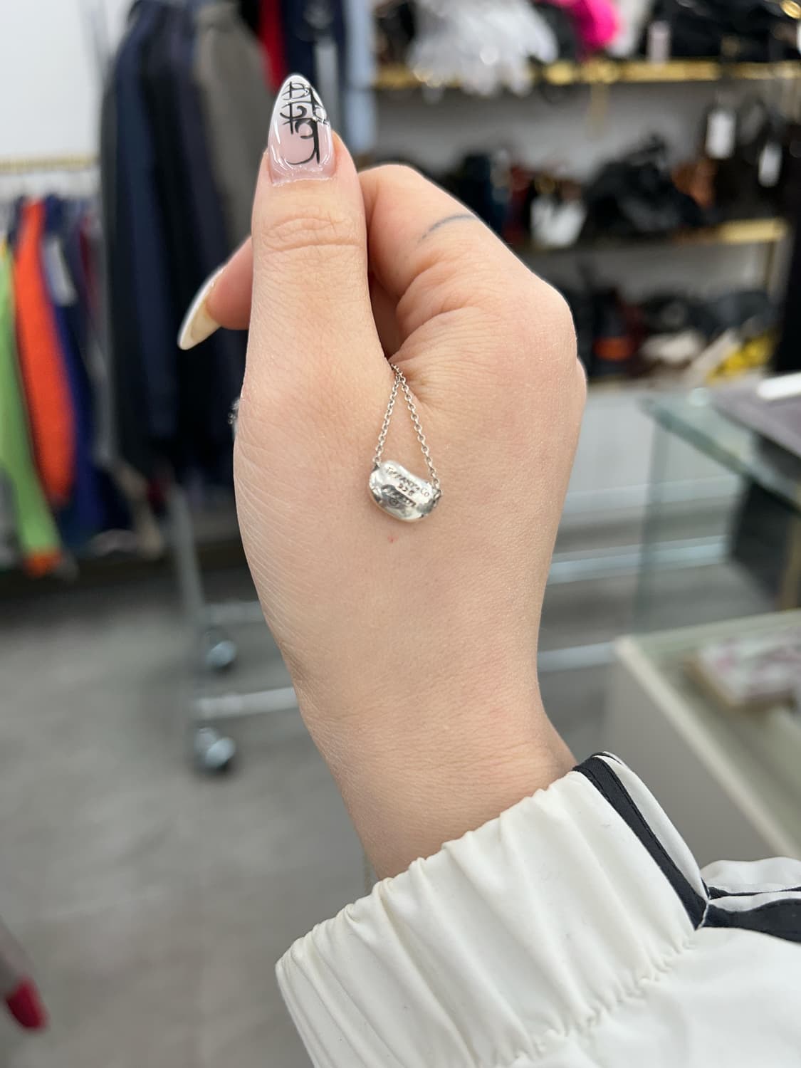 티파니 미니빈 목걸이 92.5실버 상품이미지1