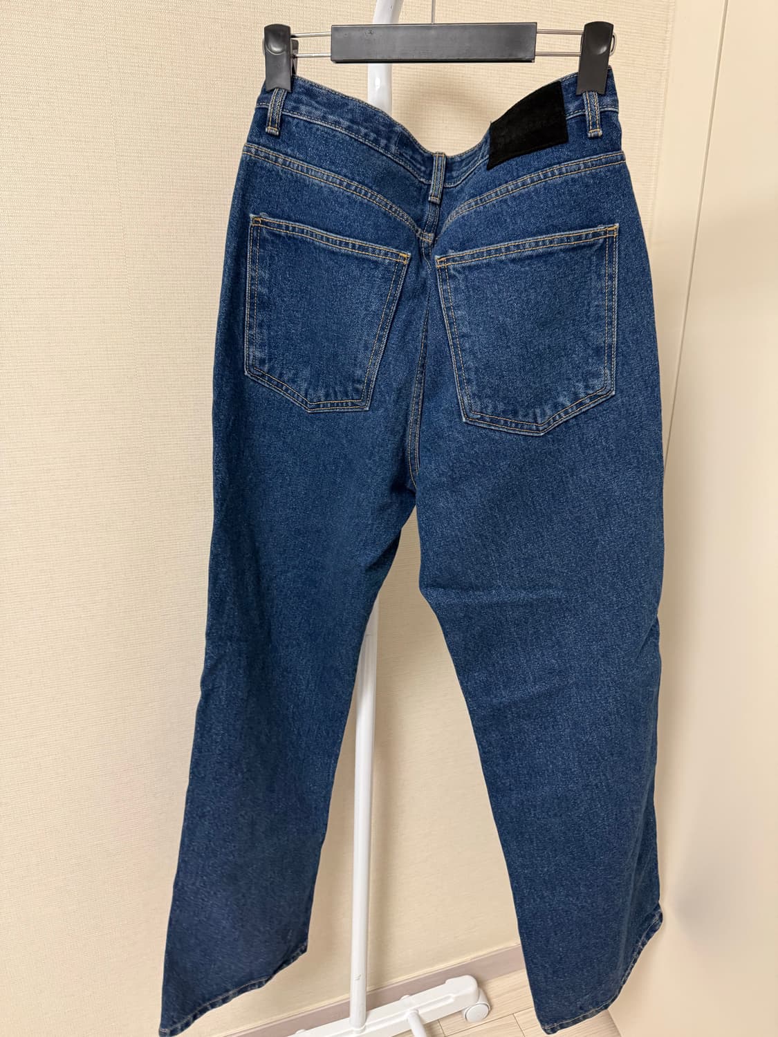 스웨이드 중청 데님 바지 S 상품이미지2