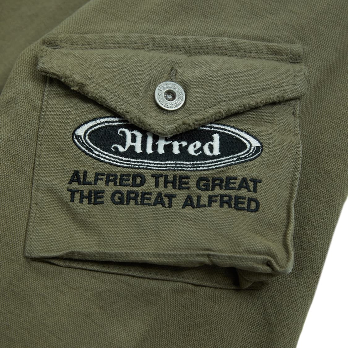 Alfred STONE WASHED SMOCK JACKET / KHAKI 상품이미지3