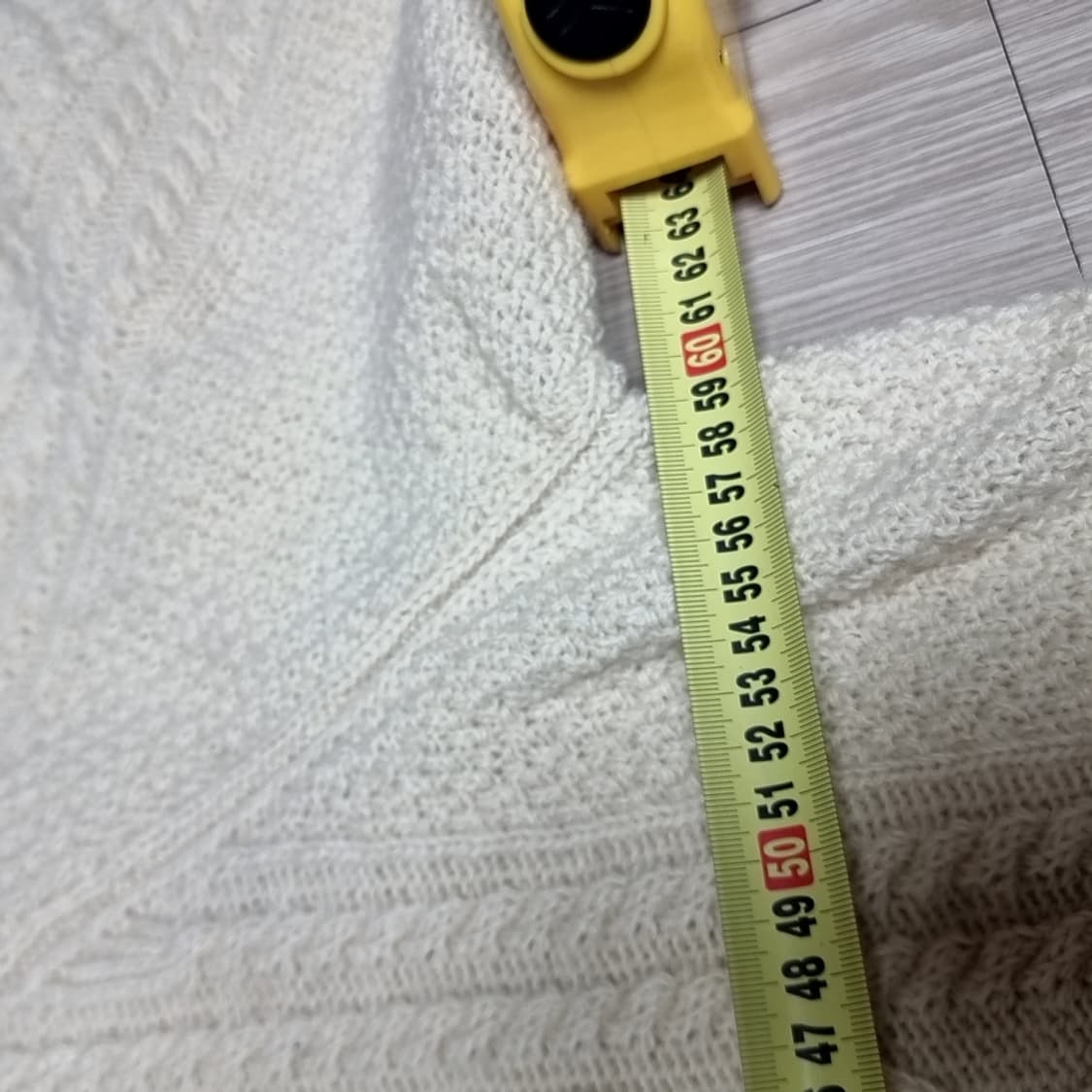 아이보리색 케이블 니트 스티브맥퀸 피셔맨 스웨터(105) 상품이미지7