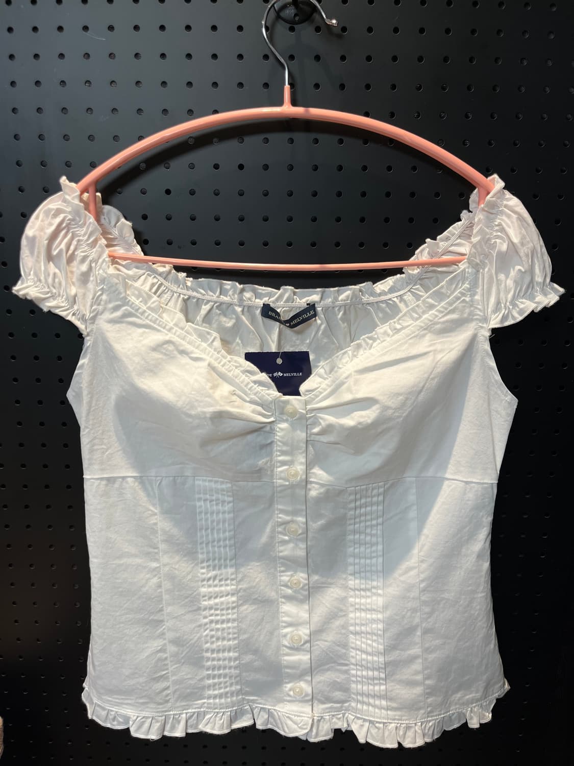 브랜디멜빌 화이트 반팔 민소매 블라우스 티아나 탑 상품이미지1