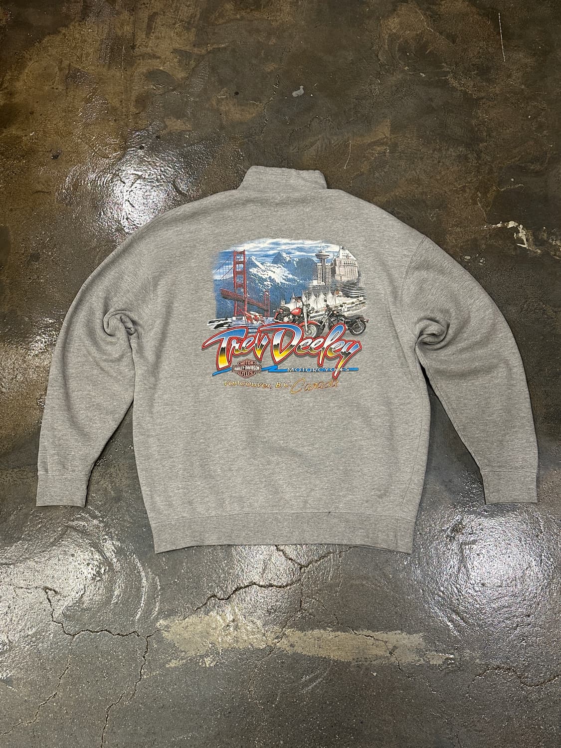 할리데이비슨 Vancouver 하프집업 그레이 XL 상품이미지1