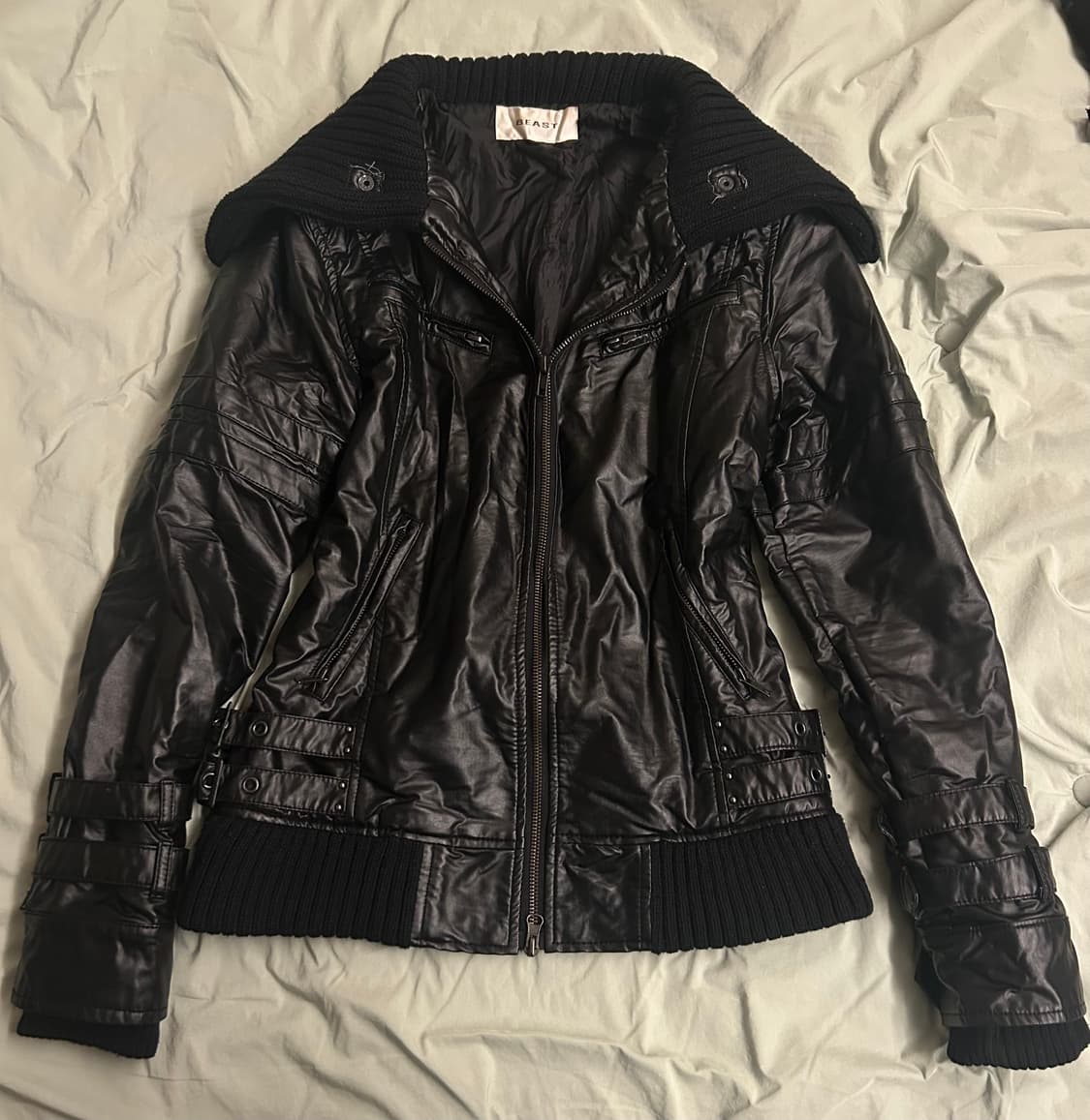 락시크 락펑크 펑크 레더 자켓 상품이미지1