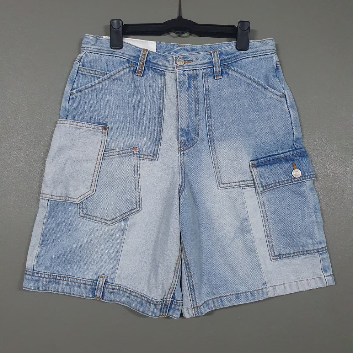 앤더슨벨 신형 패치워크 데님 쇼츠 하프팬츠 청바지 (30-31인치) 상품이미지1