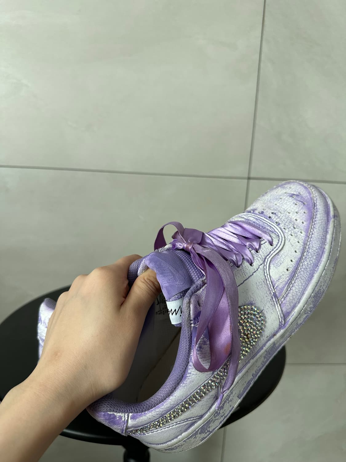 나이키  코트비전 에어포스 커스텀 us6.5 상품이미지8