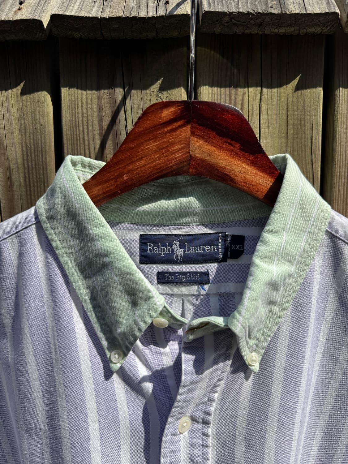 [2XL]90's 폴로 랄프로렌 The Big Shirt 스트라이프 셔츠 상품이미지2