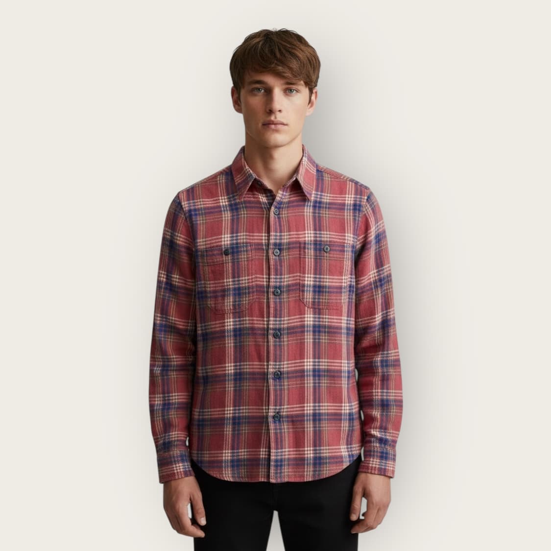 XS/ RRL 더블알엘 체크 마 셔츠 자켓 상품이미지1