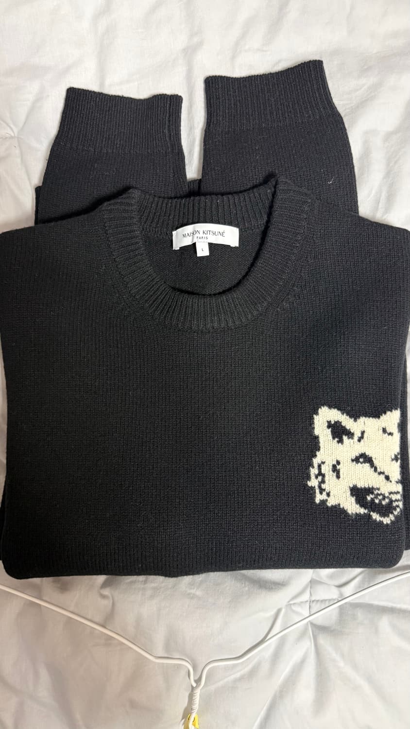 메종키츠네 폭스헤드 니트 남성L 팝니다 상품이미지1
