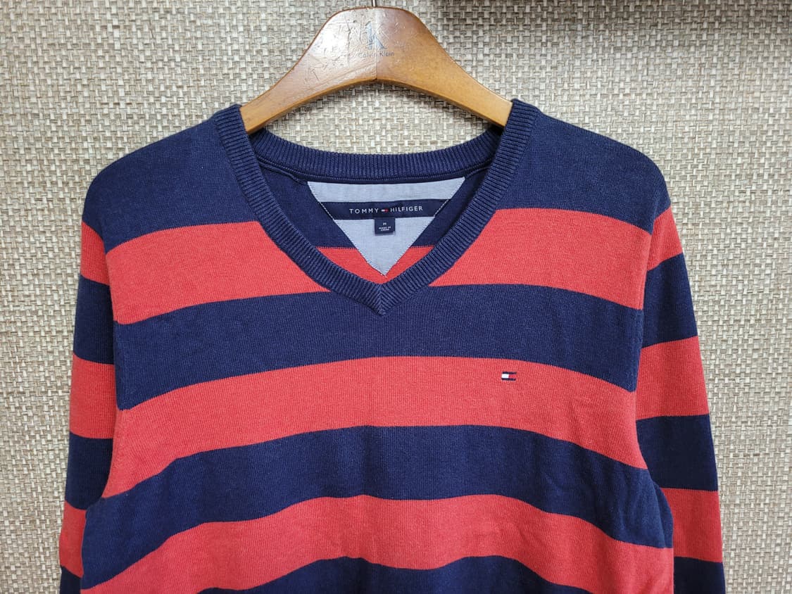M 100사이즈 타미힐피거 브이넥 니트 아메카지  상품이미지2