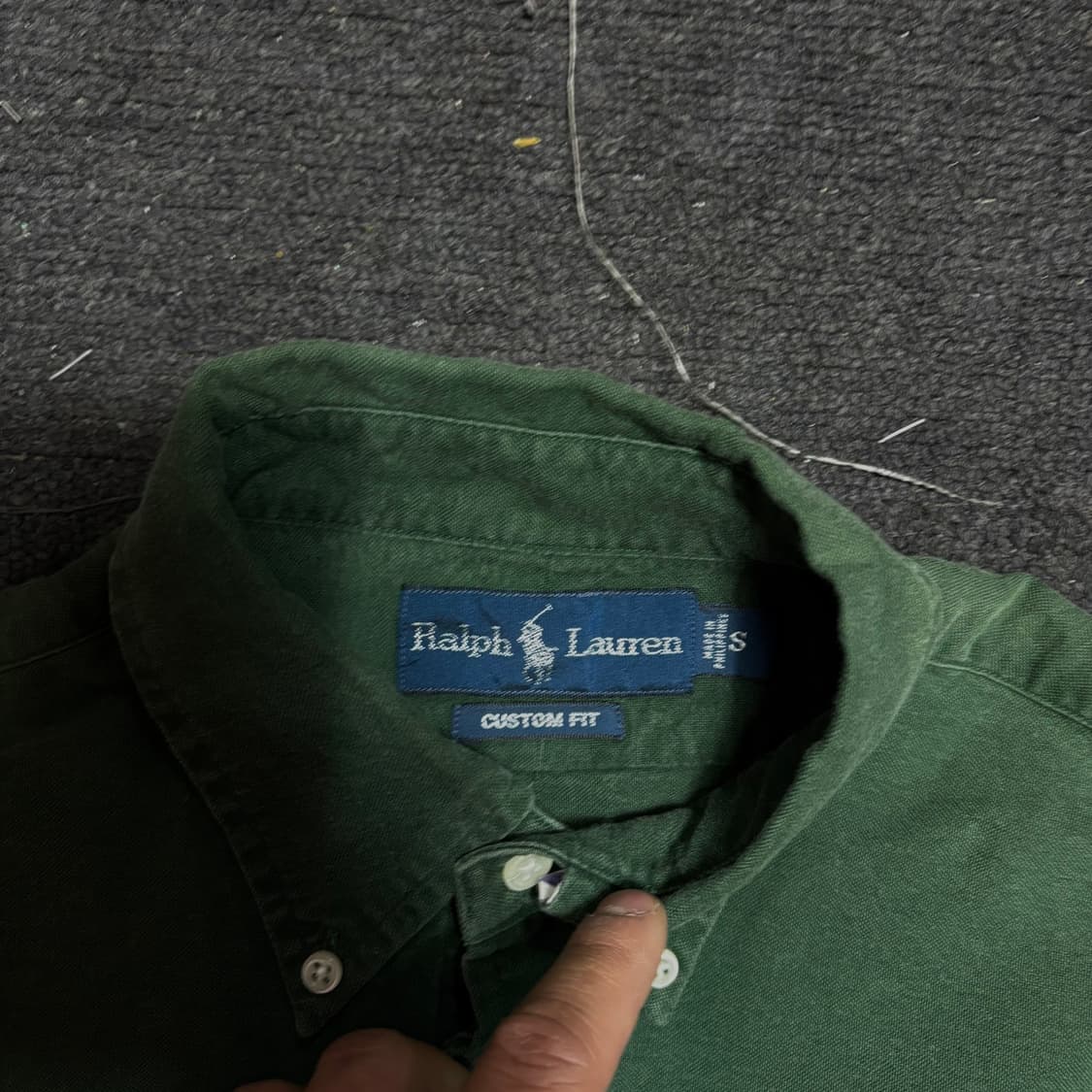 폴로랄프로렌 커스텀핏 그린 셔츠 S 상품이미지5