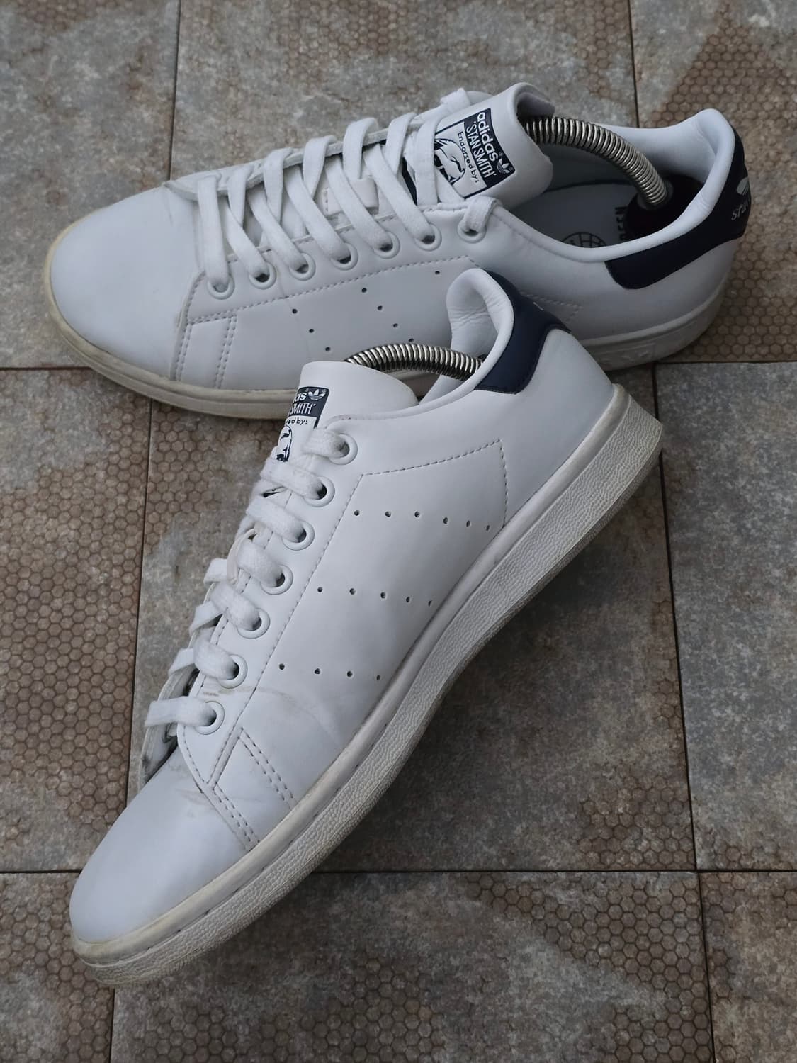 (245)아디다스 스탠스미스 화이트 네이비  상품이미지5