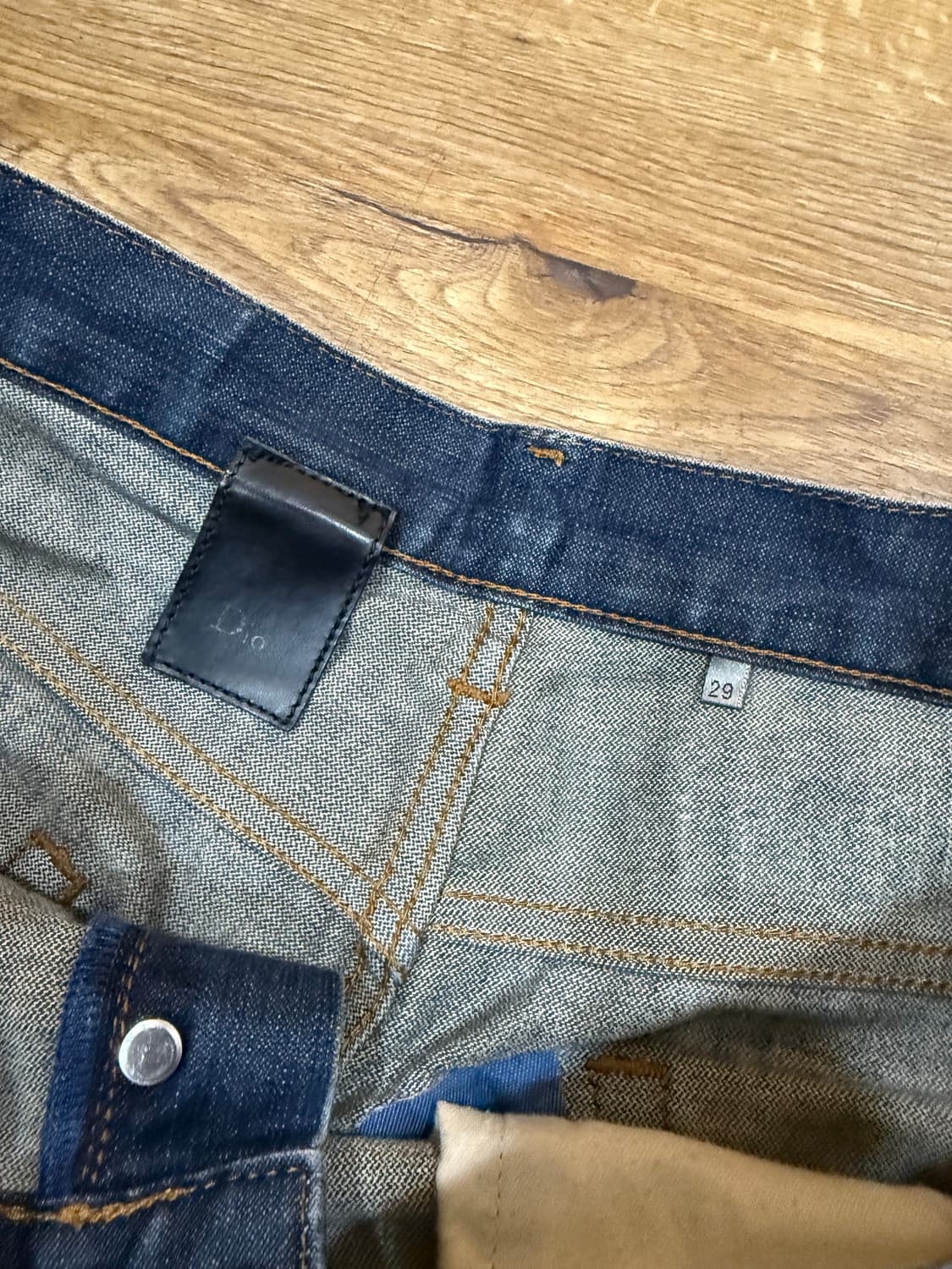 디올옴므 08SS 레드페인트진 레페 상품이미지5