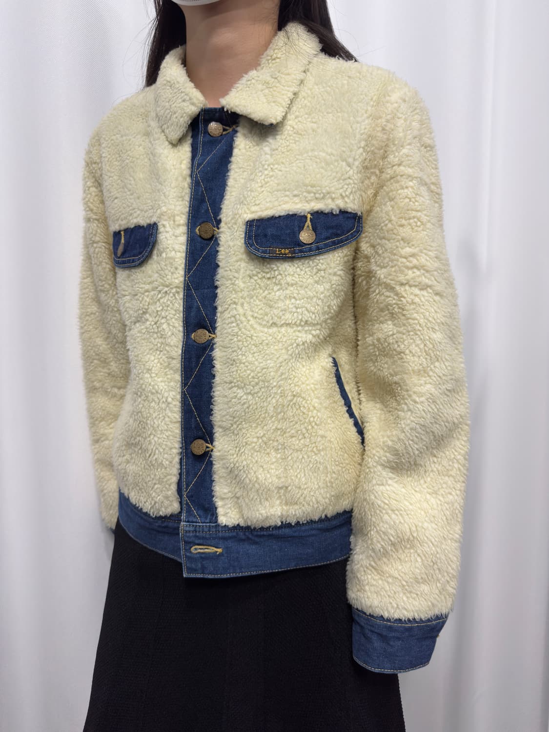 lee fur denim jacket 상품이미지1