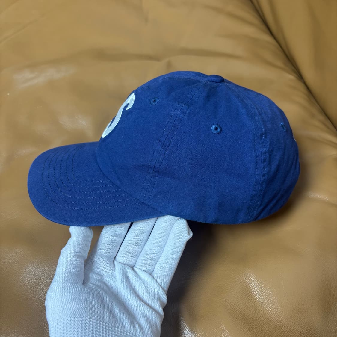 슈프림 S로고 6패널 볼캡 모자 20fw 고어텍스 인디고 네이비 상품이미지5