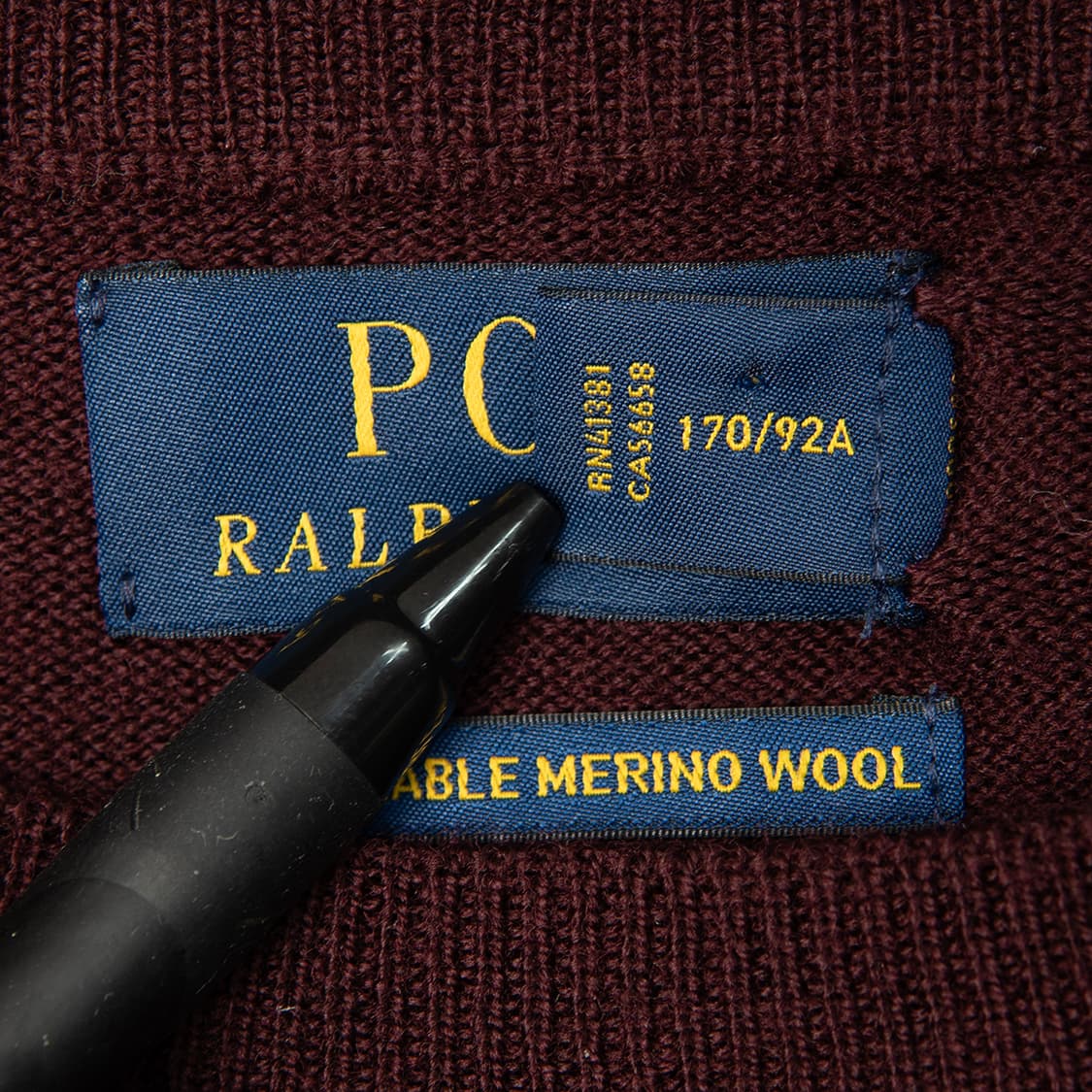 [100] 폴로 랄프로렌 엑스트라 파인 메리노 울 니트 버건디  상품이미지5