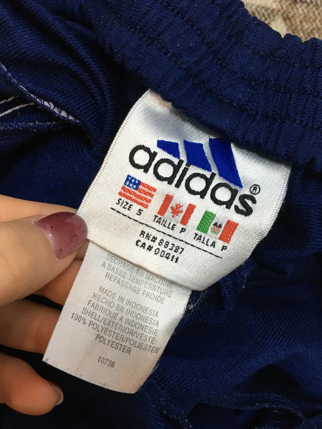 아디다스 똑딱이 트랙팬츠 네이비 상품이미지6