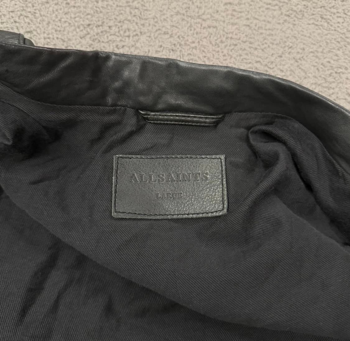 (L)올세인츠 블랙 양가죽 라이더 자켓 상품이미지5