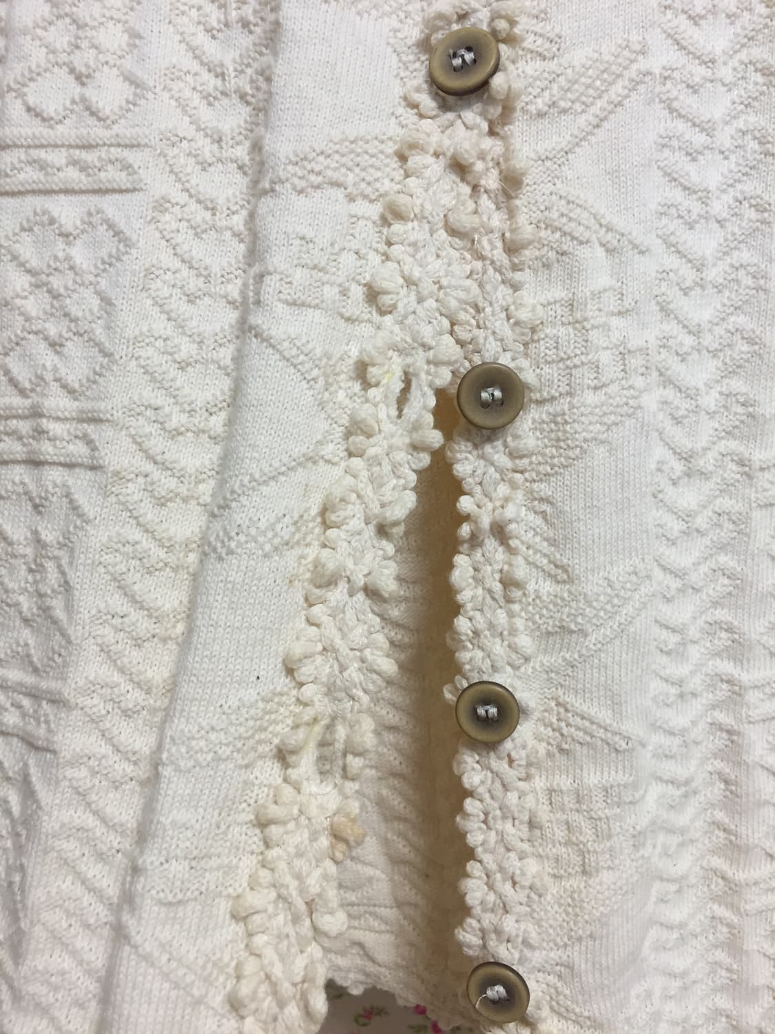 빈티지 모리걸 아이보리 니트 베스트 상품이미지3