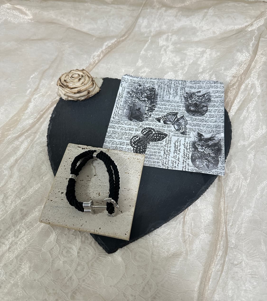 빈티지 닻  짜임 팔찌 상품이미지1