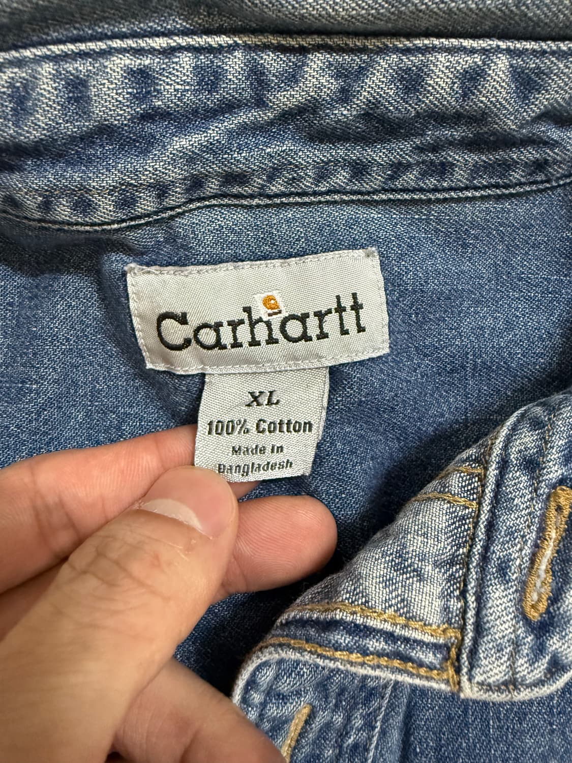 빈티지 칼하트 데님셔츠 상품이미지2