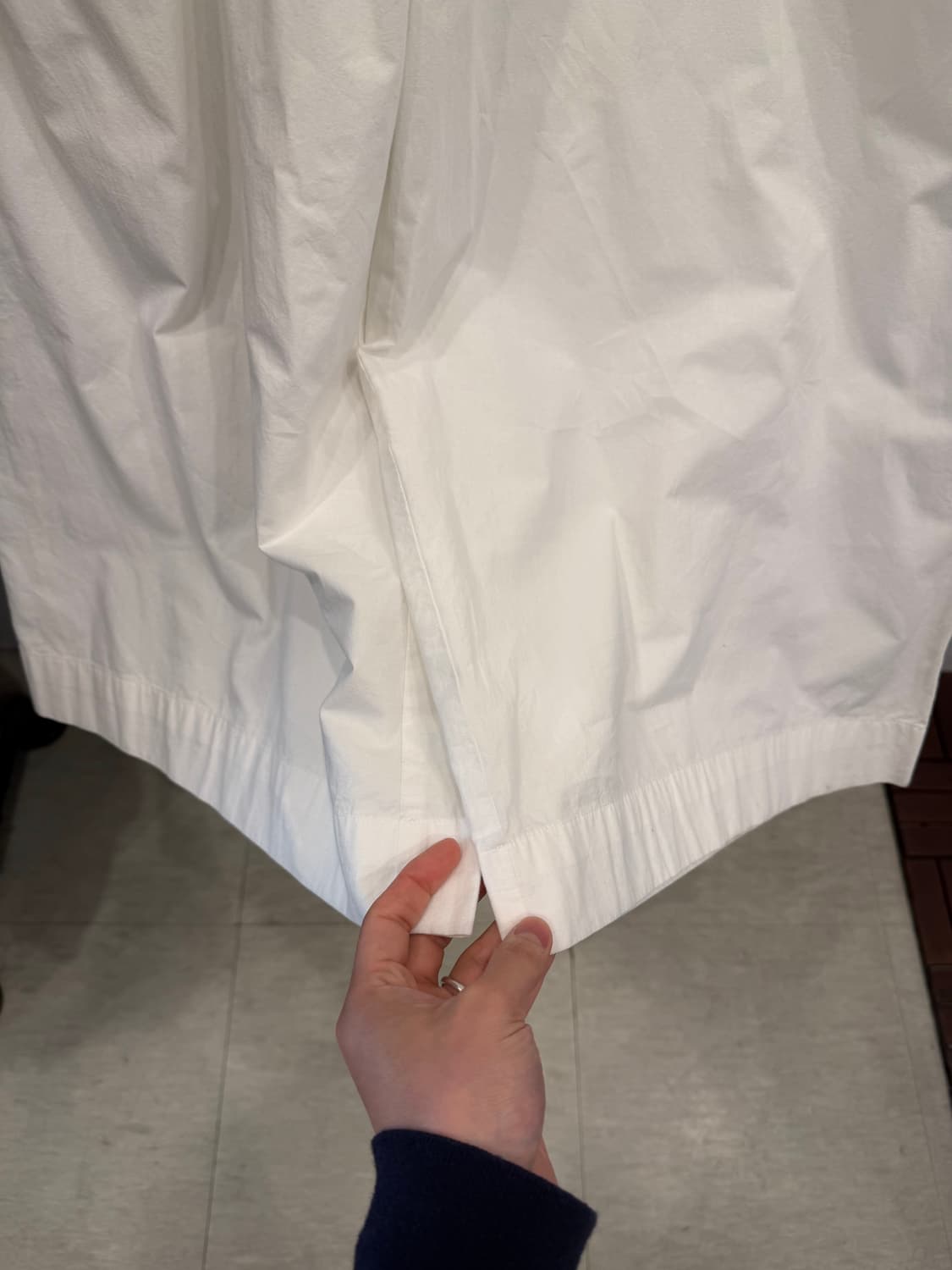 Traditional weatherwear 화이트 와이드 팬츠 (34) 상품이미지4