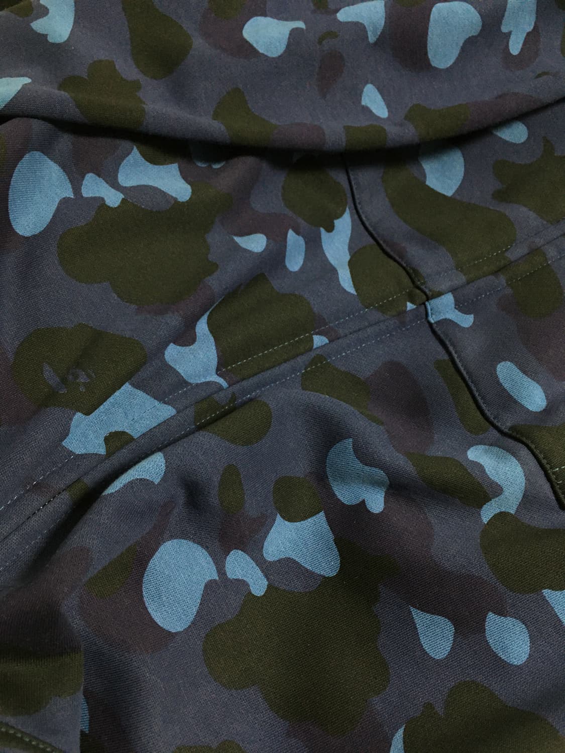 베이프 카모 샤크 풀 집 후드 네이비 상품이미지5