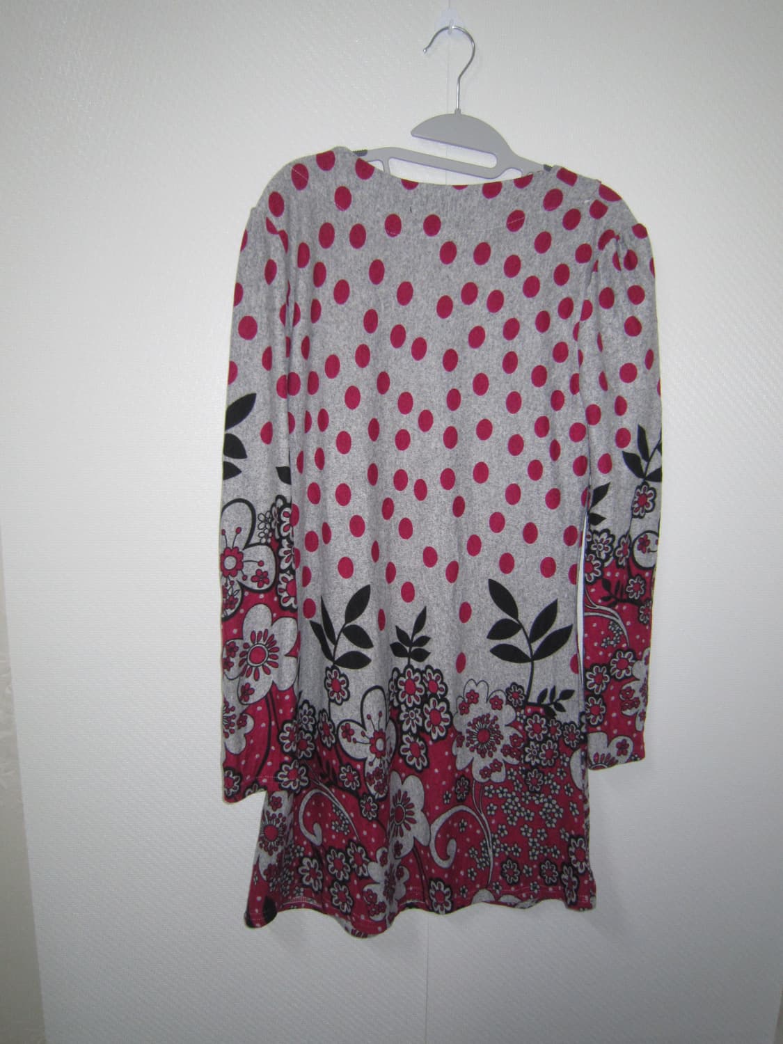 vintage dot flower button dress 상품이미지7