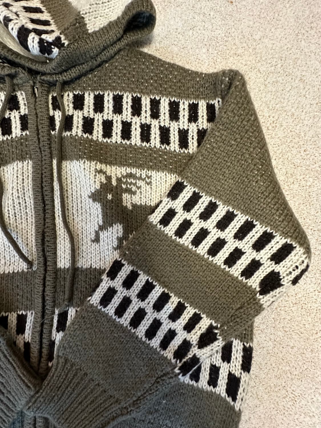 노르딕 니트후드집업 상품이미지2