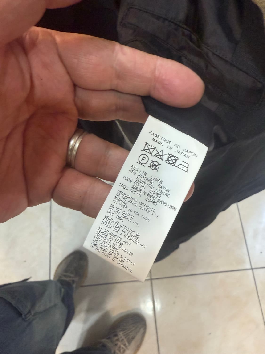 2/100-105/24ss 정품 요지야마모토 앤젤 브레스티드 자켓 팝니다 상품이미지4