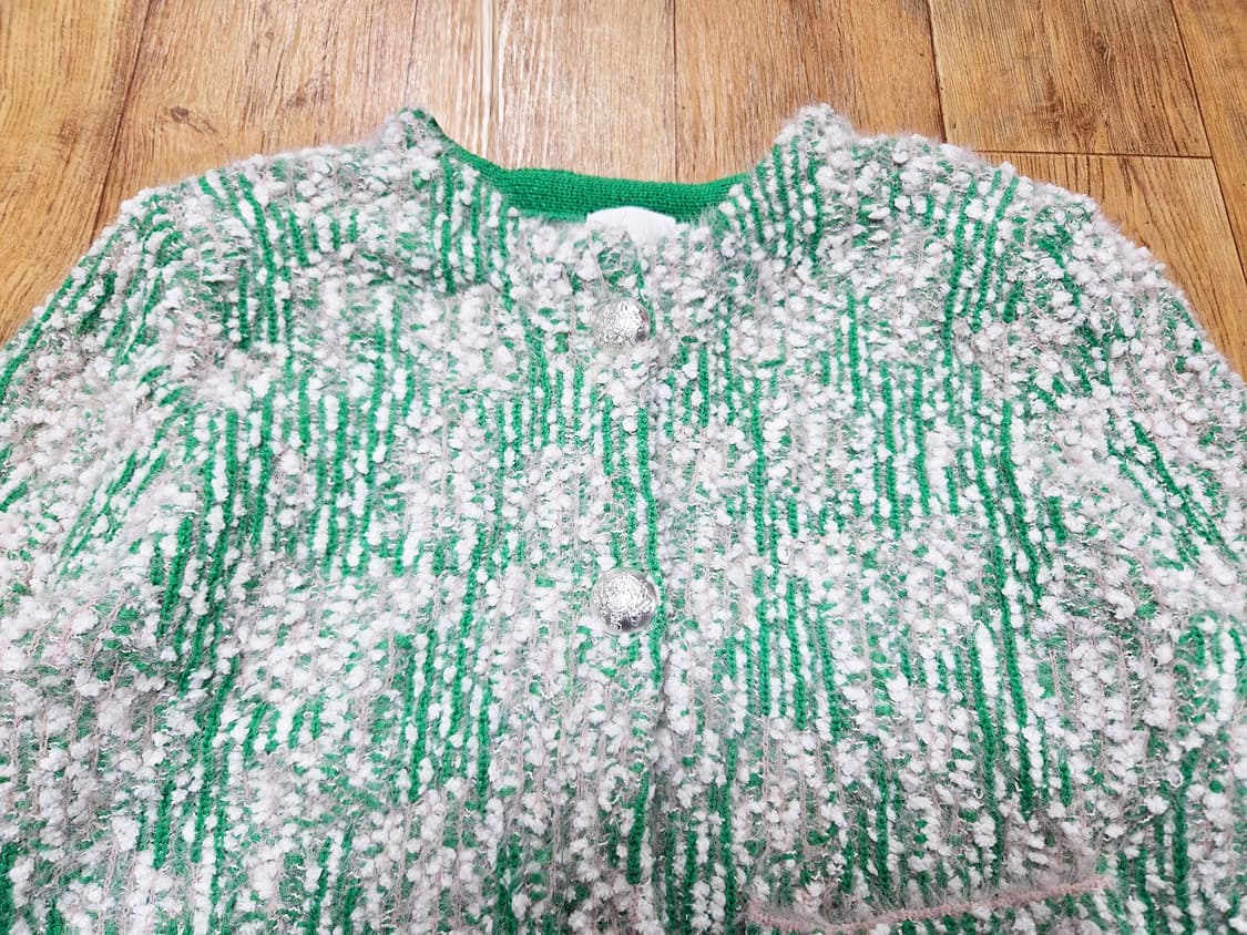 더베이지스(THE BEIGES) 레테 트위드가디건 55-66 새상품 상품이미지4