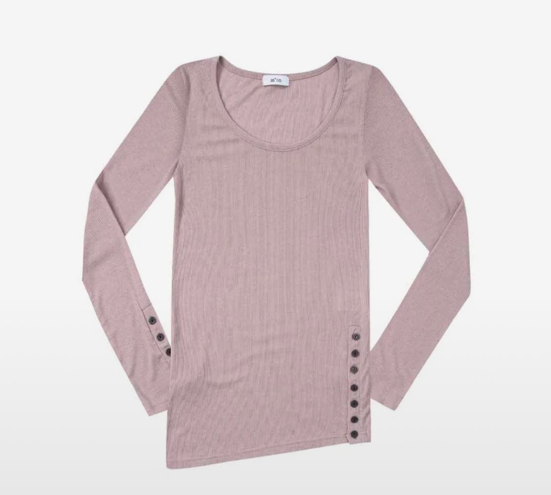 애즈온 버튼티 상품이미지1