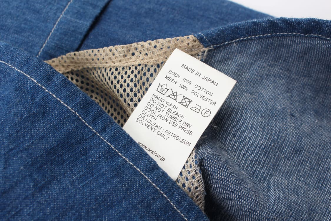 ORSLOW × BEAMS Fishing Denim Shirt  상품이미지10