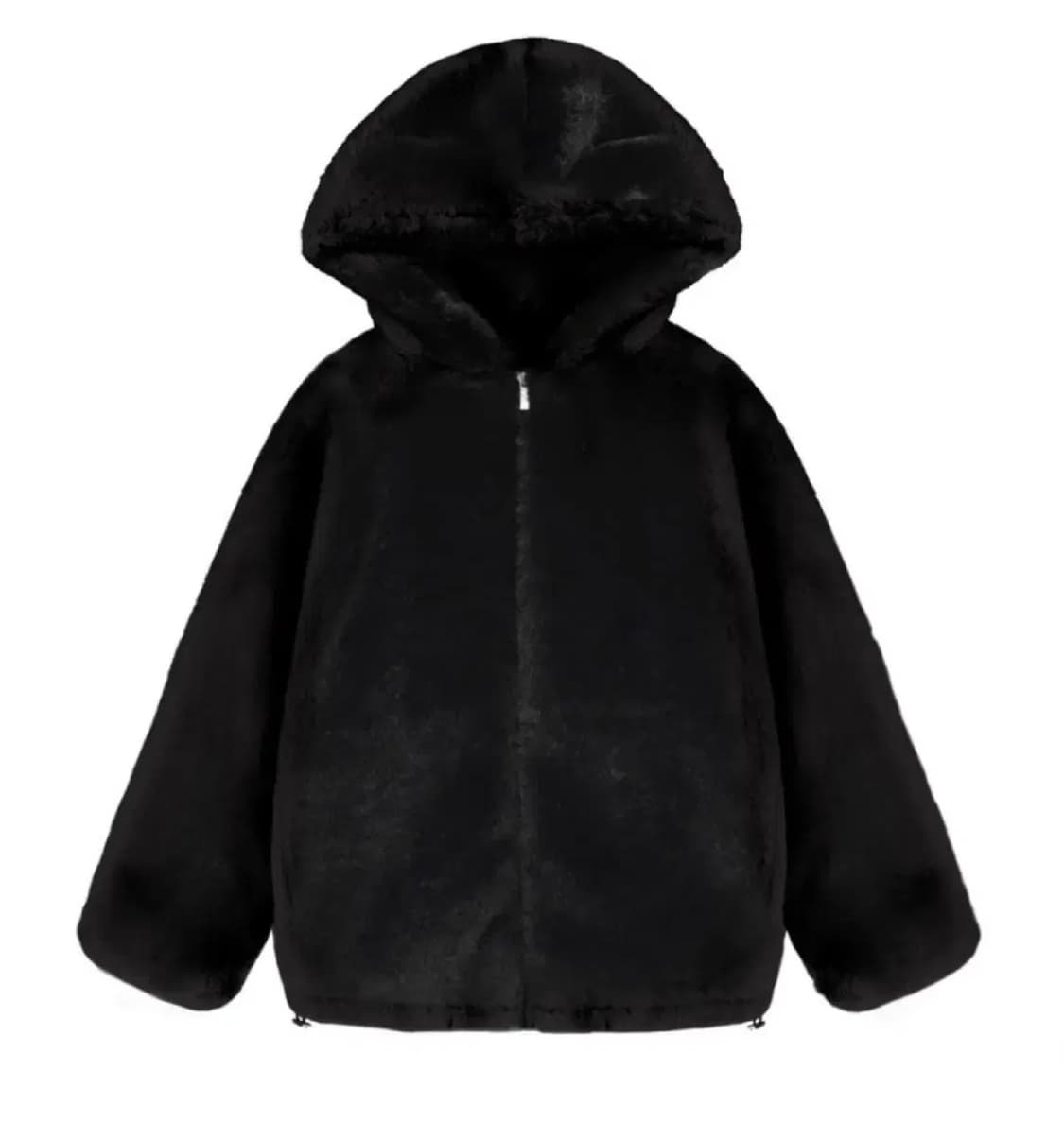 클리시어 피치 푸딩 퍼 자켓 블랙 상품이미지1