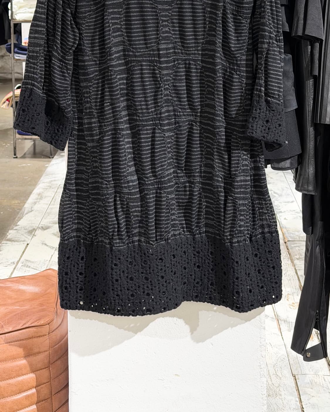 이세이 미야케 하트 차콜 하이넥 니트 원피스 상품이미지5