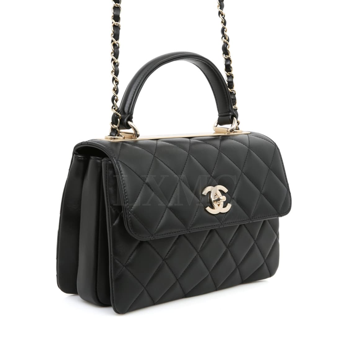 샤넬 트렌디 블랙 체인 숄더 CC 탑핸들 A92236 상품이미지4