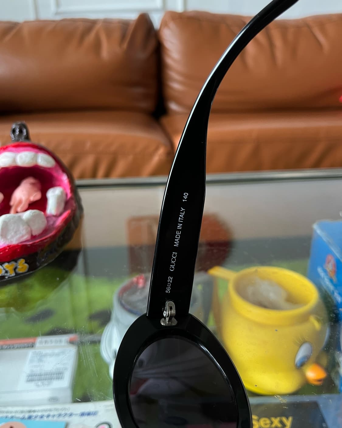 1990s Old GUCCI 2400 N/S Black Sunglass 상품이미지9