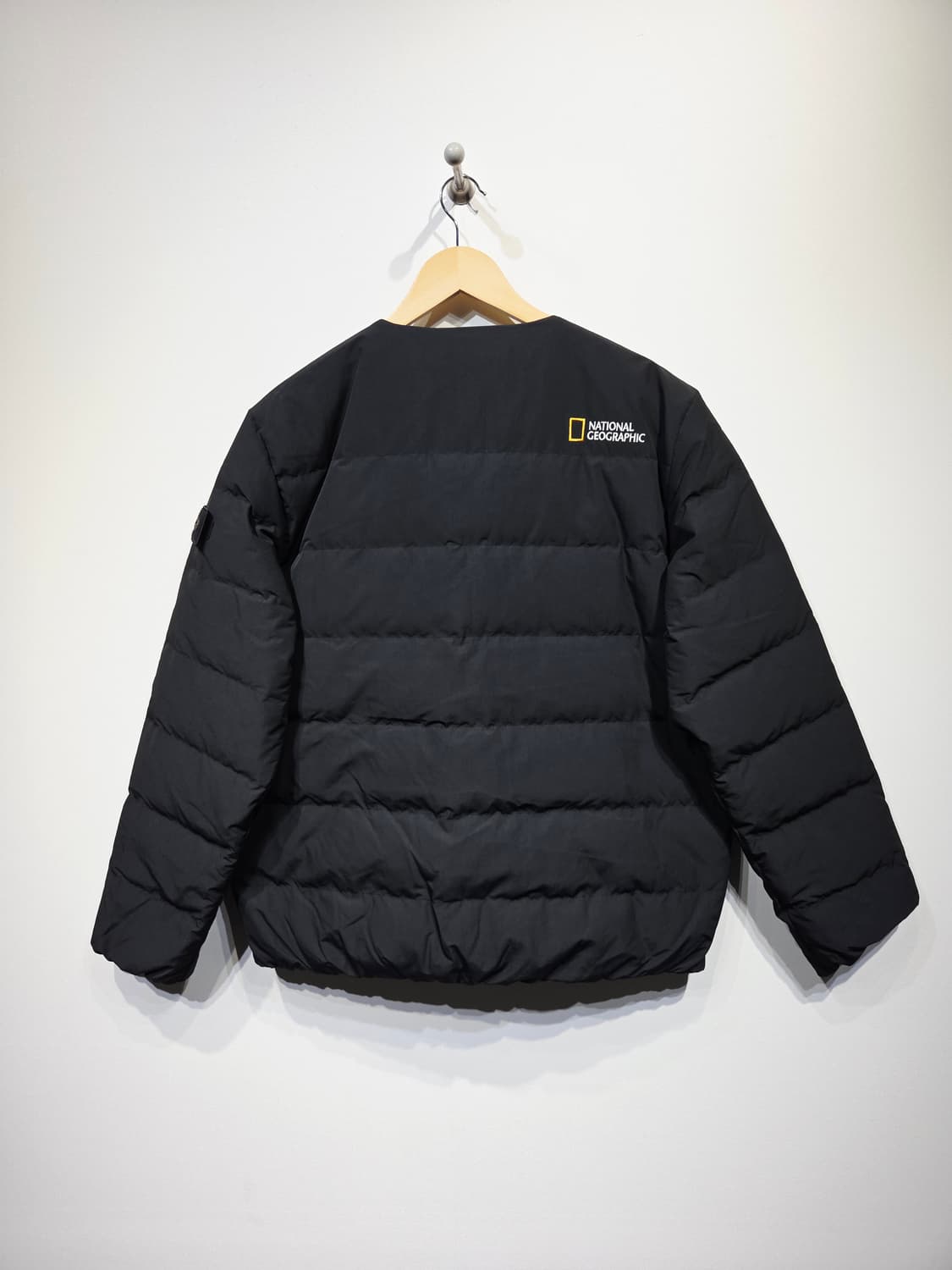 내셔널지오그래픽 노카라 덕다운 경량 패딩 블랙 상품이미지6