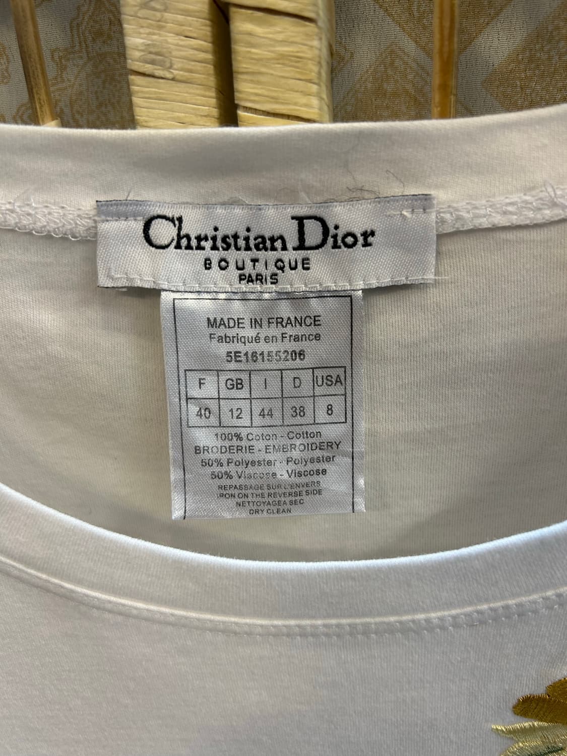 38/44-55 정품 디올 자수로고 반팔 팝니다 상품이미지4